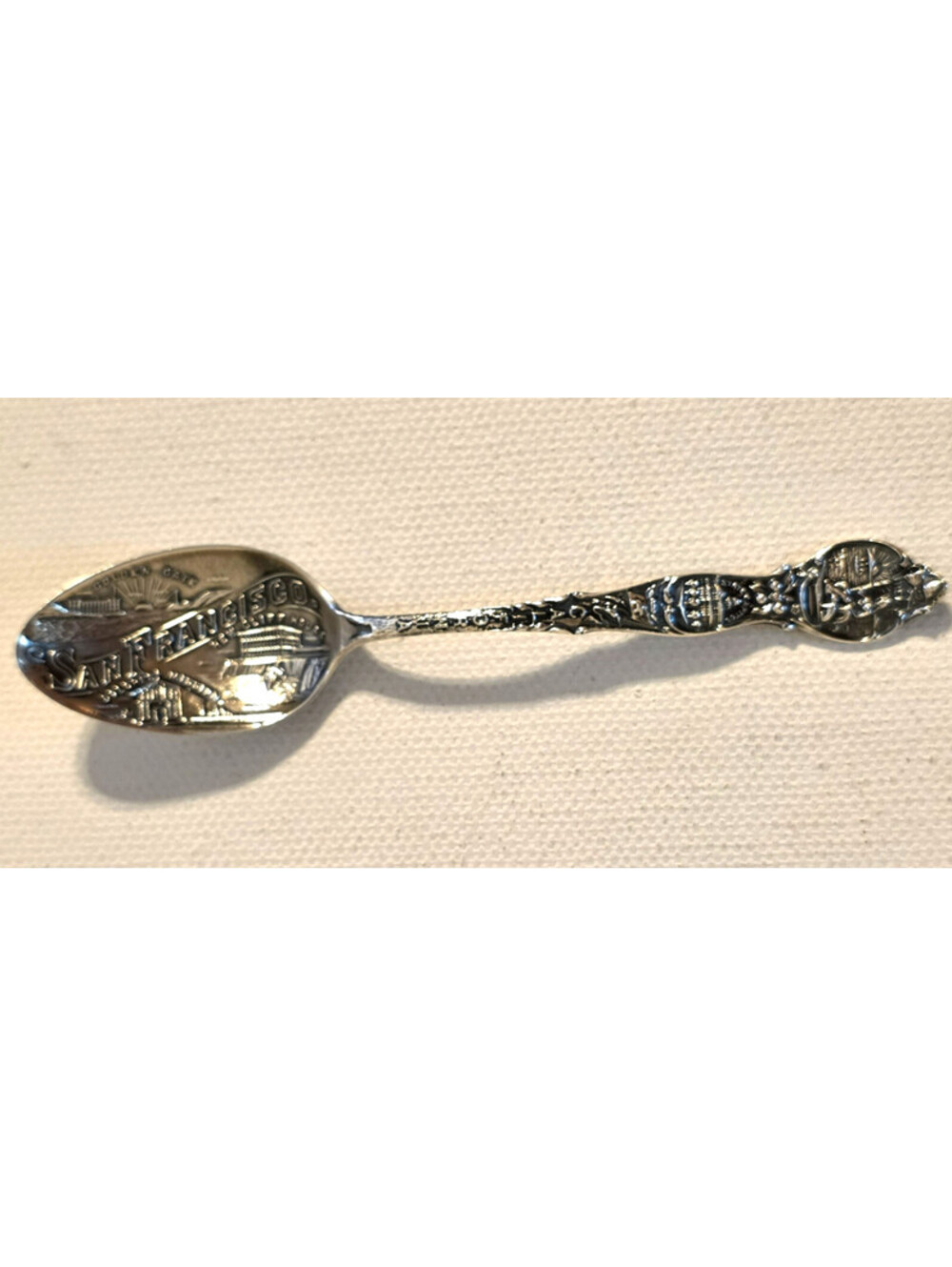 Antique Robbins Sterling Silver California Seal Souvenir Spoon San Francisco